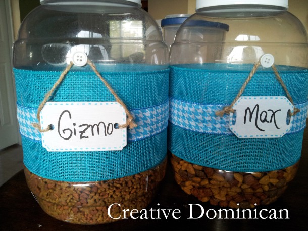DIY Pet food containers